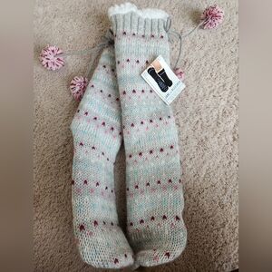 Jane and Bleecker Heart Slipper Socks